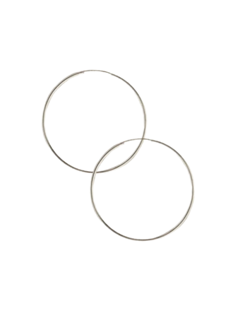 Featherweight Hoops - 45mm Silver