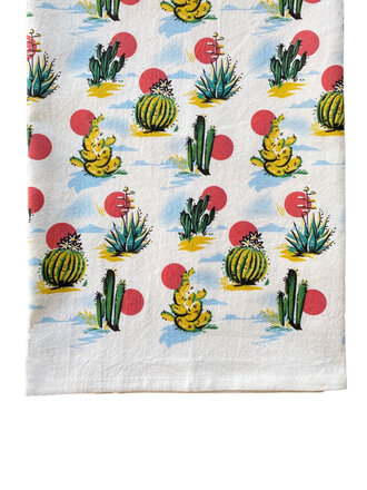Vintage Cactus Bar Towel