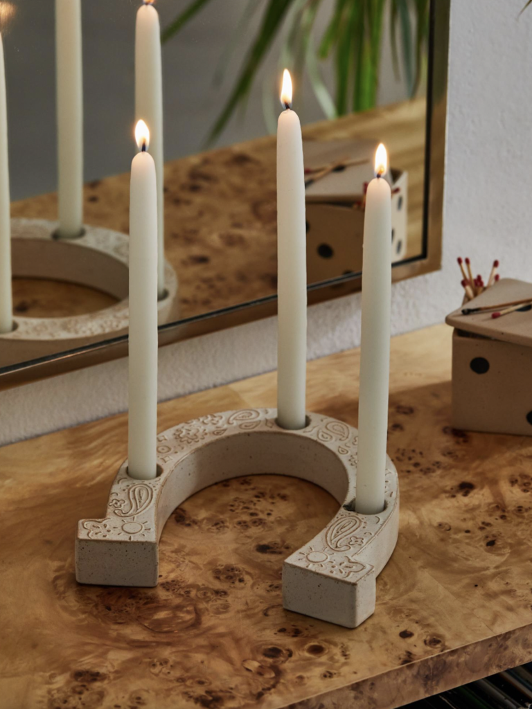 Horseshoe Taper Candle Holder