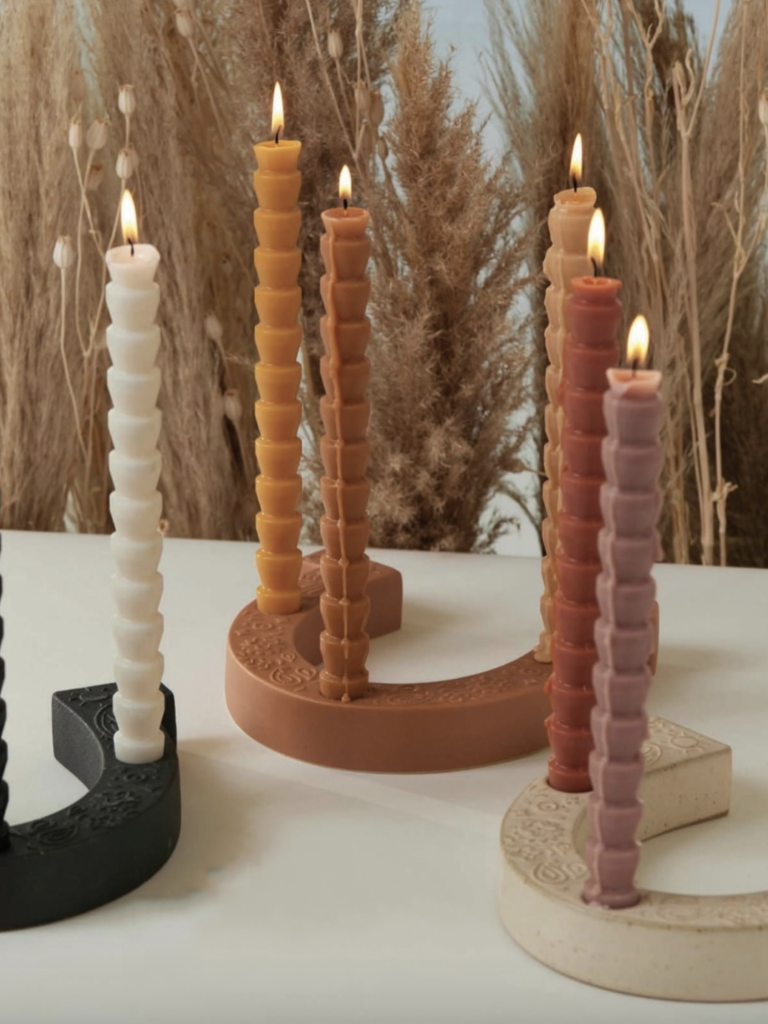 Horseshoe Taper Candle Holder