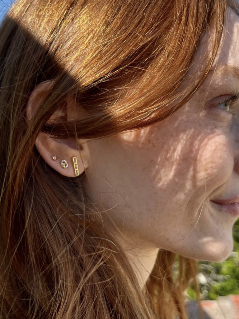 Tiny Pretzel Stud Earrings