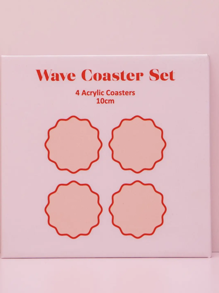 Wave Acrylic Coaster Set