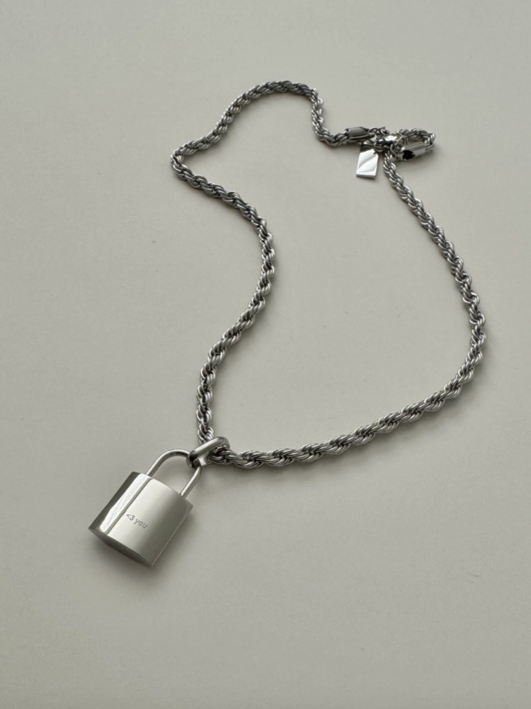 Love Lock Necklace - Silver