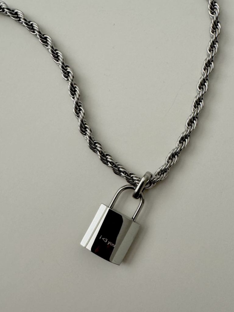Love Lock Necklace - Silver