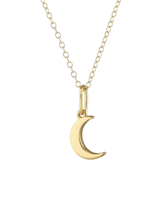 Crescent Moon Charm Necklace - Gold Crescent Moon Charm Necklace - Gold