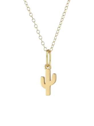 Cactus Charm Necklace - Gold Cactus Charm Necklace - Gold