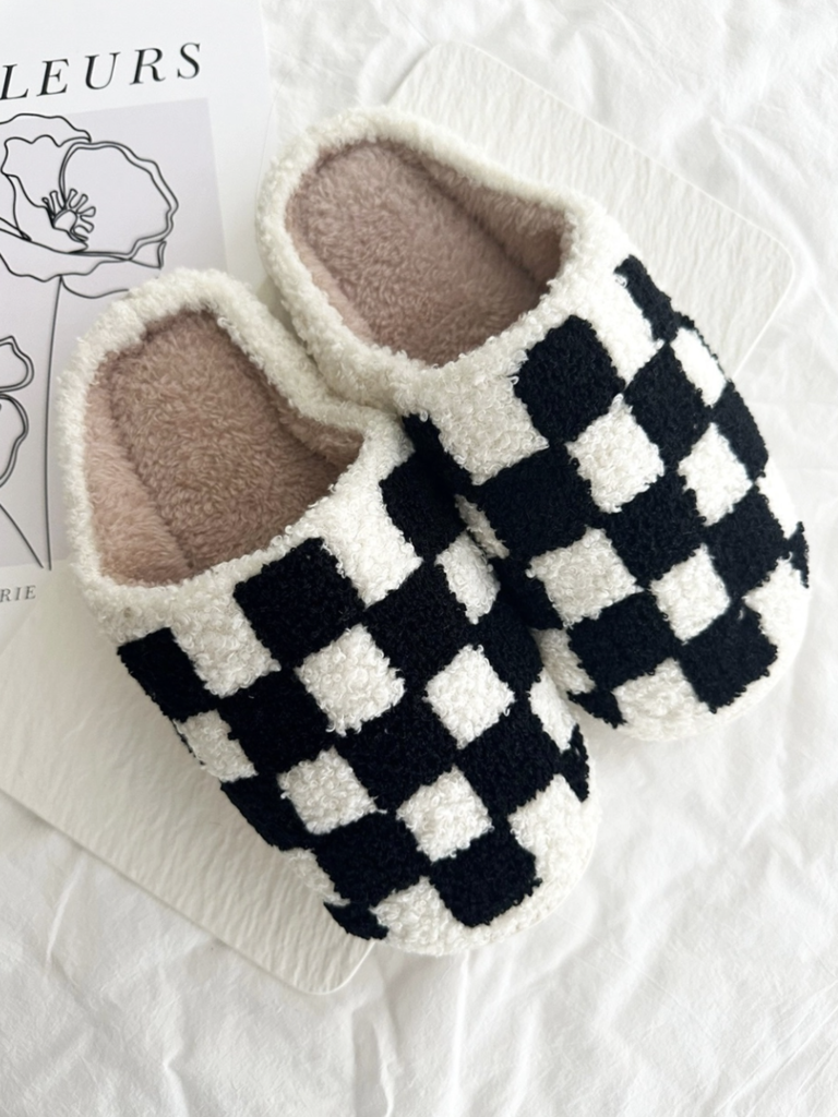 Cozy Checkered Slippers