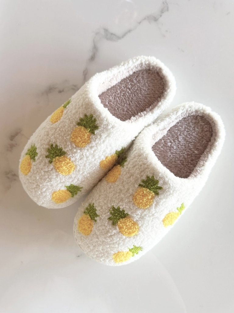Cozy Fruit Pattern Slippers