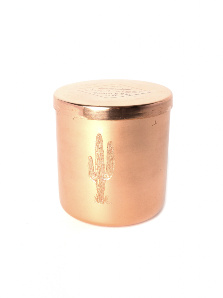 Red Currant + Fig Copper Saguaro Candle - 8 oz.