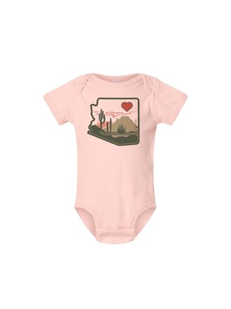 Heart of the Desert Onesie - Pink Heart of the Desert Onesie - Pink