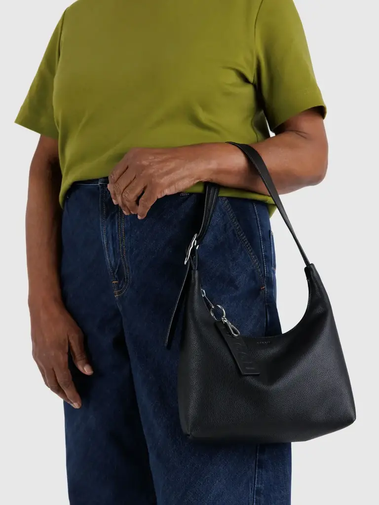Mini Recycled Leather Shoulder Bag