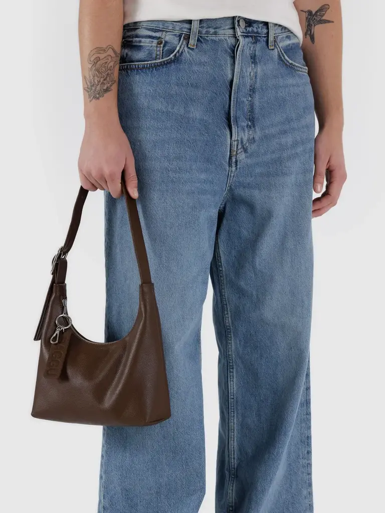 Mini Recycled Leather Shoulder Bag