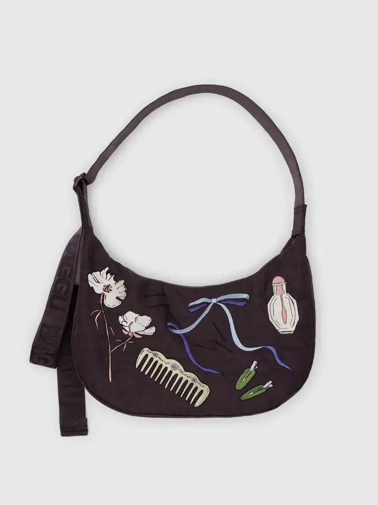 Medium Nylon Crescent Bag