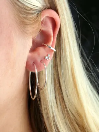Featherweight Hoops - 25mm Silver