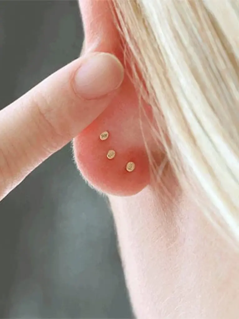 14k Flat Back Single Stud