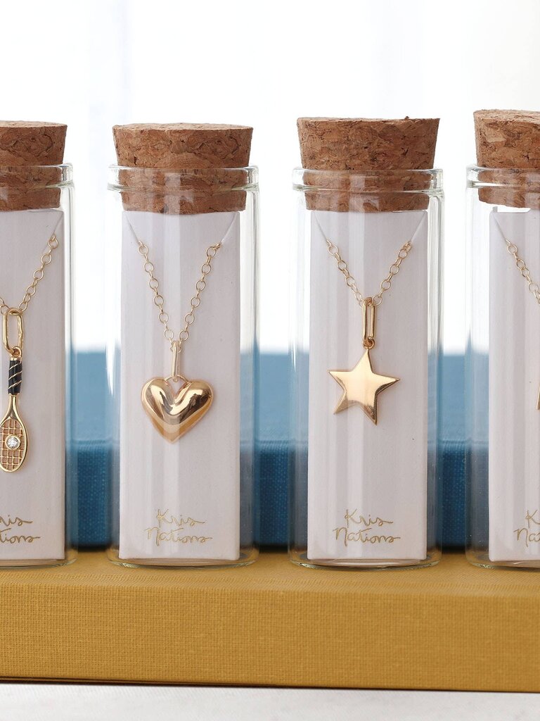 Puffy Heart Charm Necklace