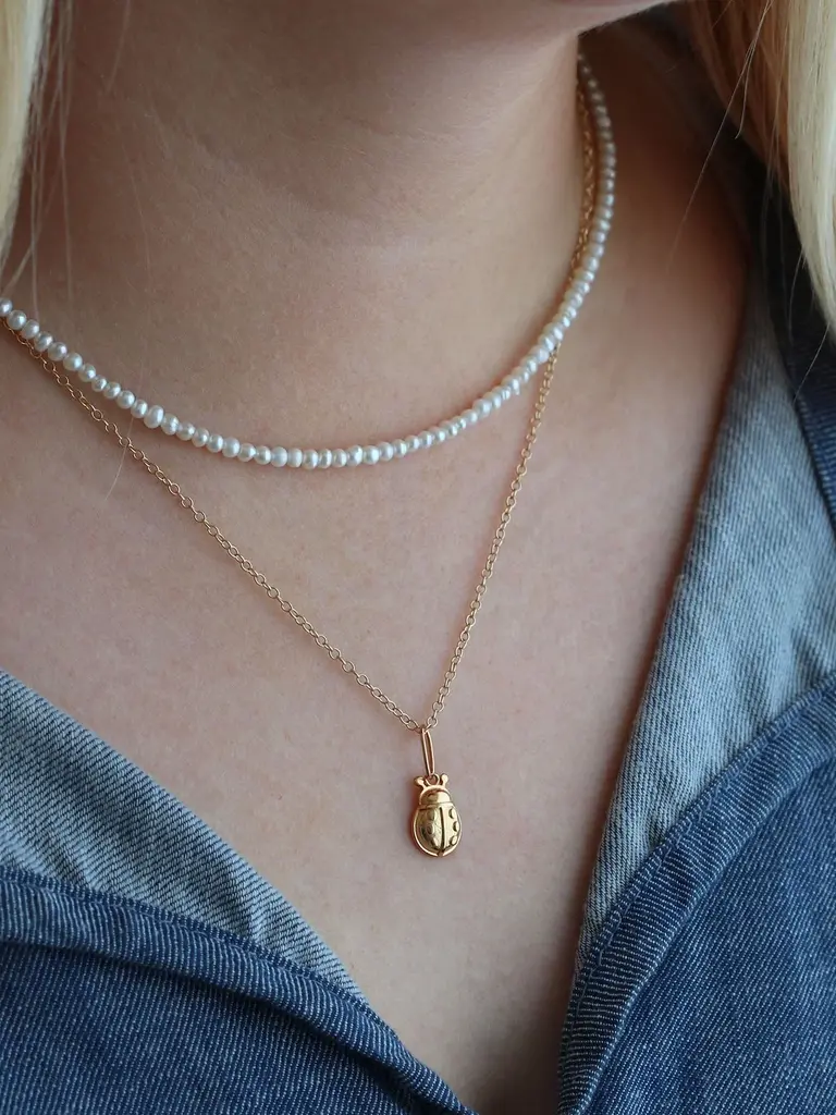 Seed Pearl Beaded Necklace