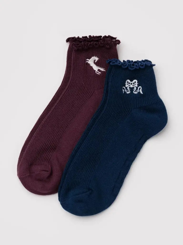 Baggu Lettuce Edge Socks - Set of 2