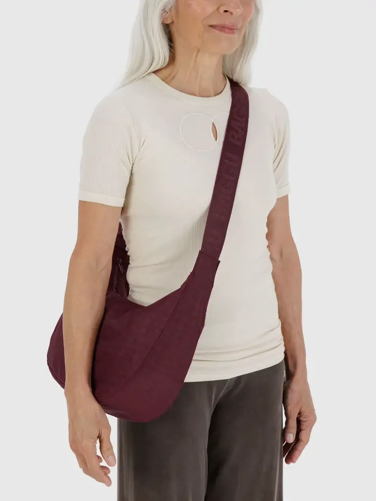 Medium Nylon Crescent Bag