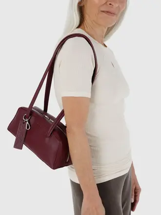 Small Recycled Leather Bowler Bag Small Recycled Leather Bowler Bag