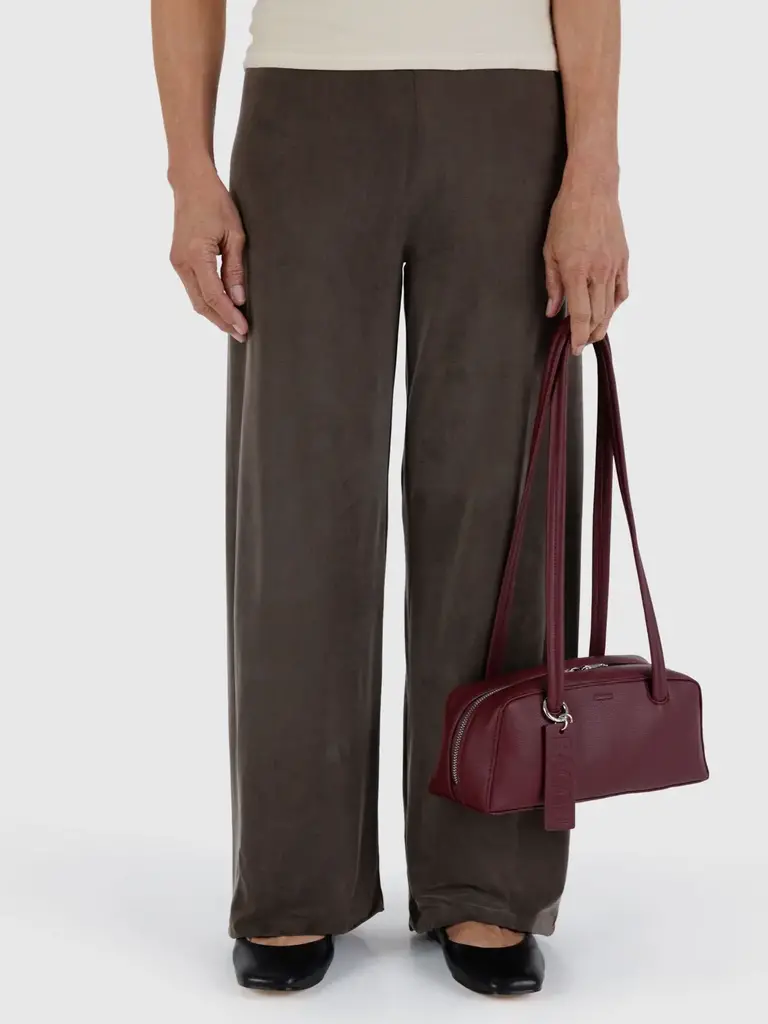 Small Recycled Leather Bowler Bag