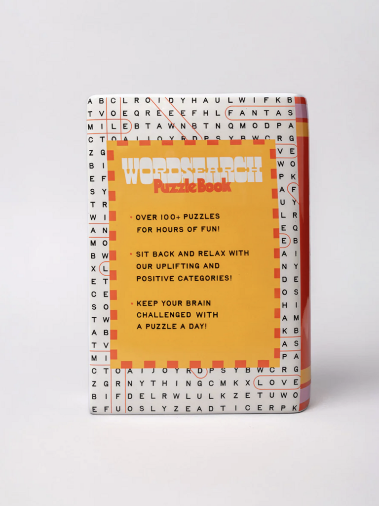 Word Search Book Vase