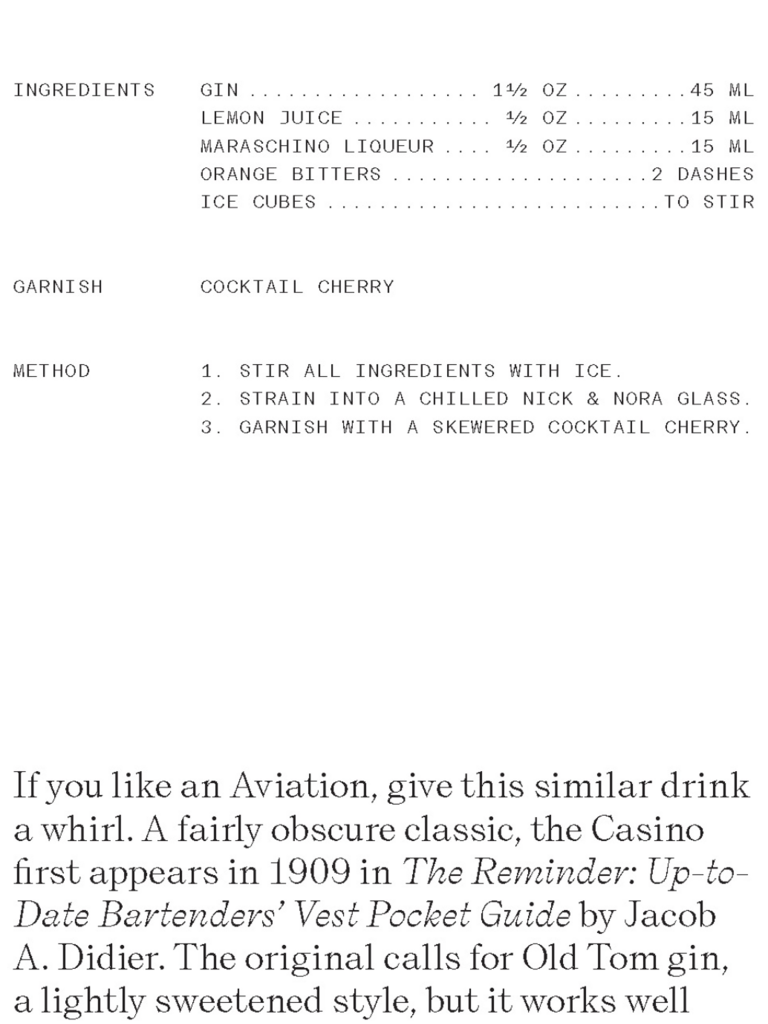 The Cocktail Cabinet: Aperitif