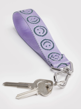Logo Key Chain Lilac Happy