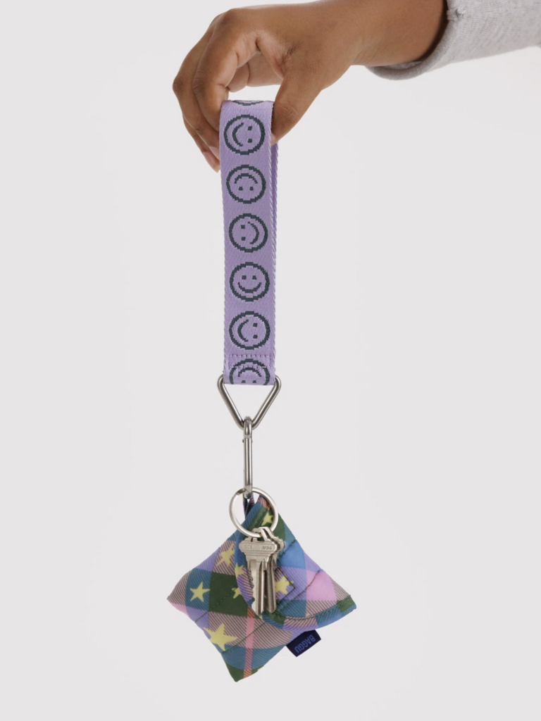 Logo Key Chain Lilac Happy