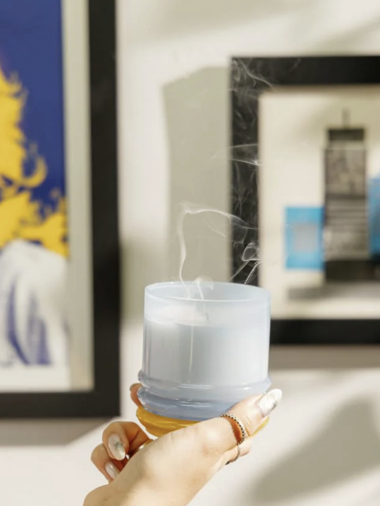 Stacked Glass Candle