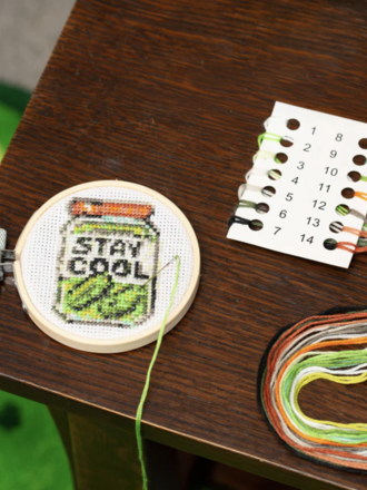 Mini Cross Stitch - Pickle