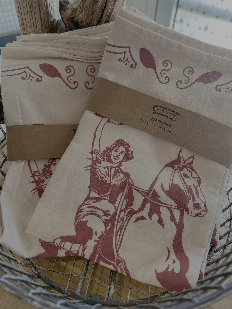Cowgirl Napkins 4pk
