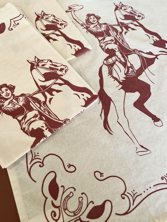 Cowgirl Napkins 4pk