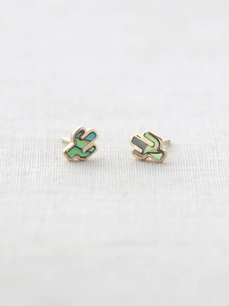 Abalone Cactus Studs