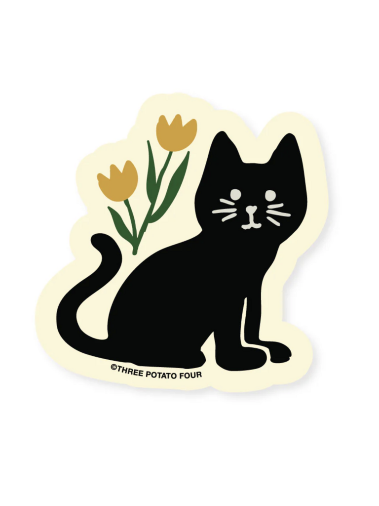 Black Cat Sticker