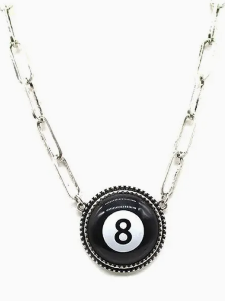 8 Ball Pendant Necklace