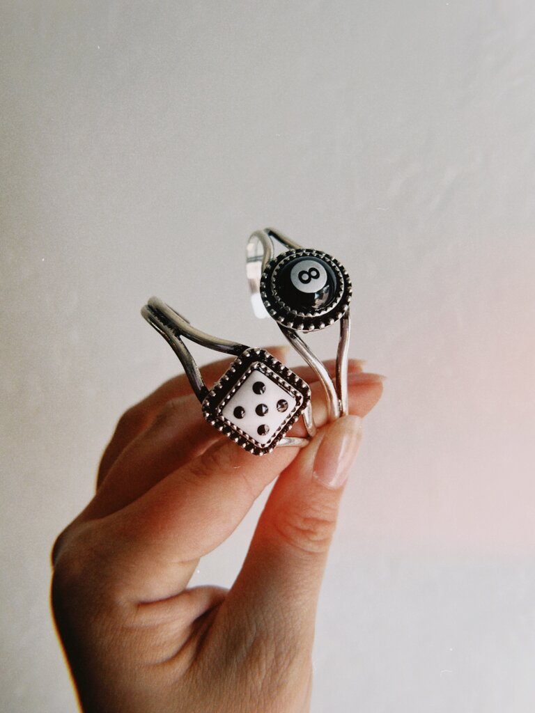 White Dice Cuff