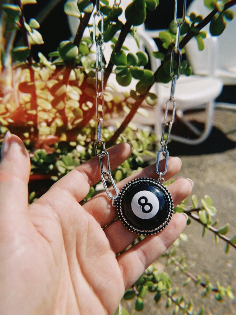 8 Ball Pendant Necklace