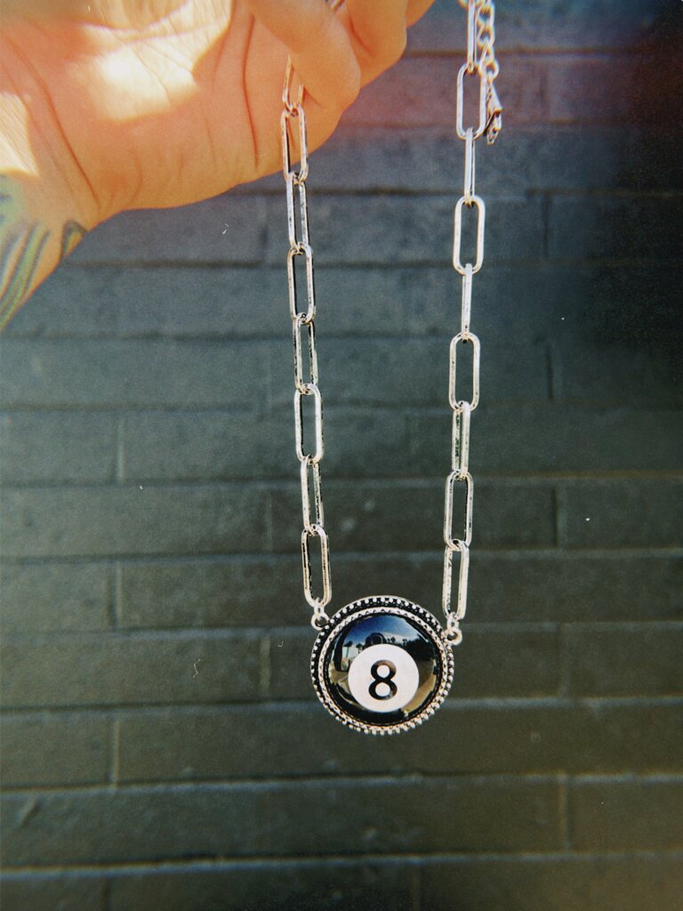 8 Ball Pendant Necklace