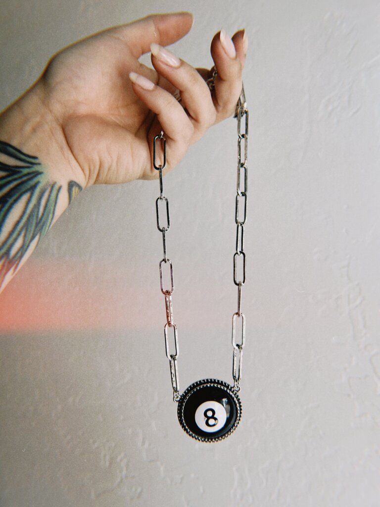 8 Ball Pendant Necklace