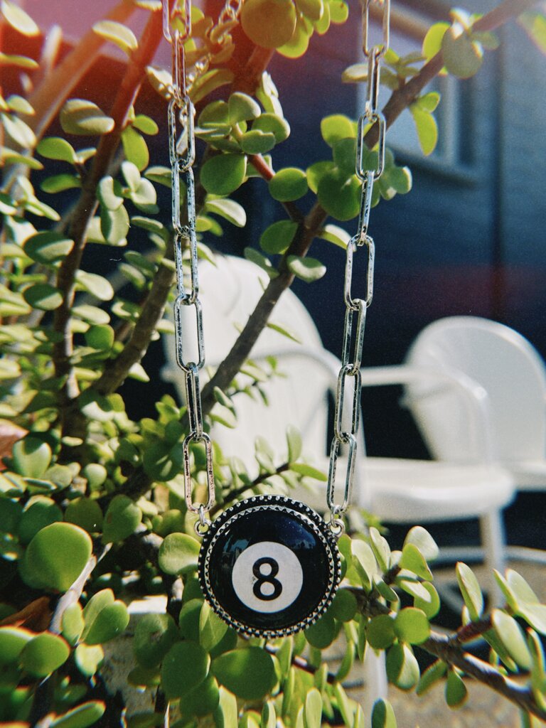 8 Ball Pendant Necklace