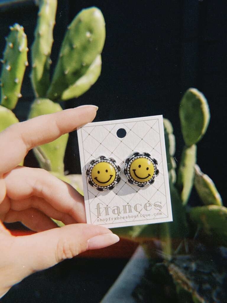 Smile Post Earrings