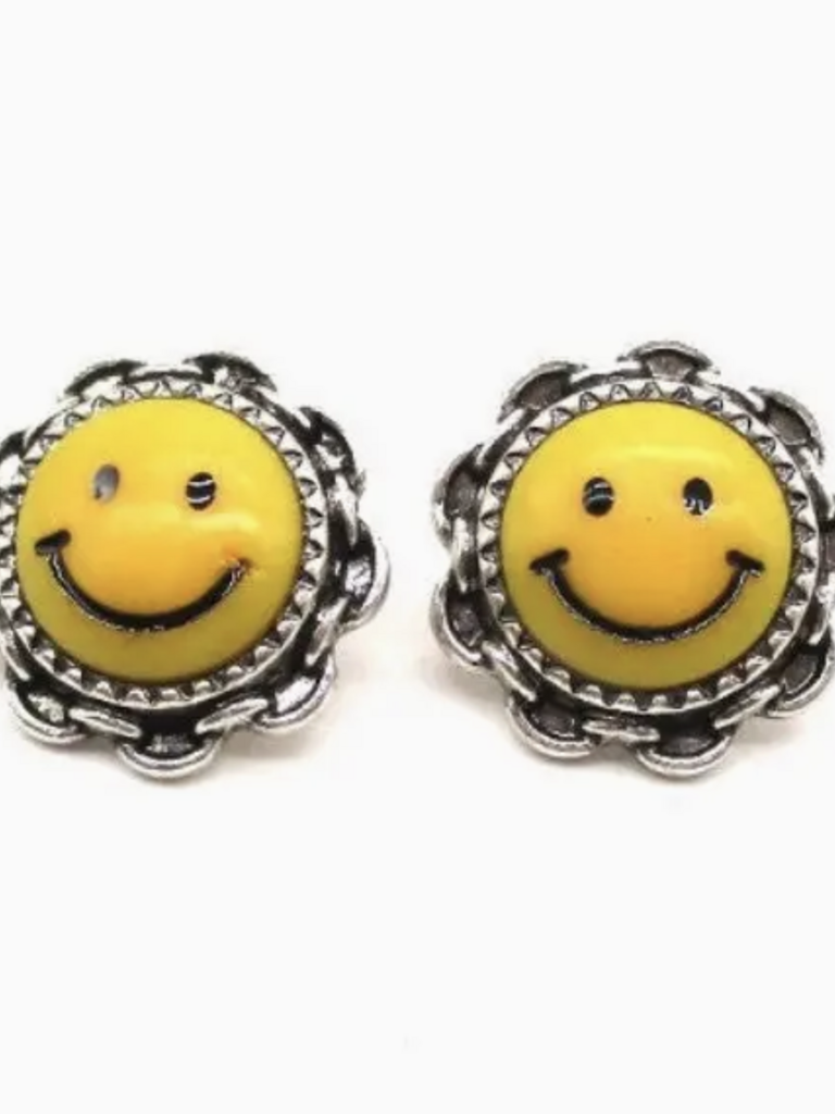 Smile Post Earrings