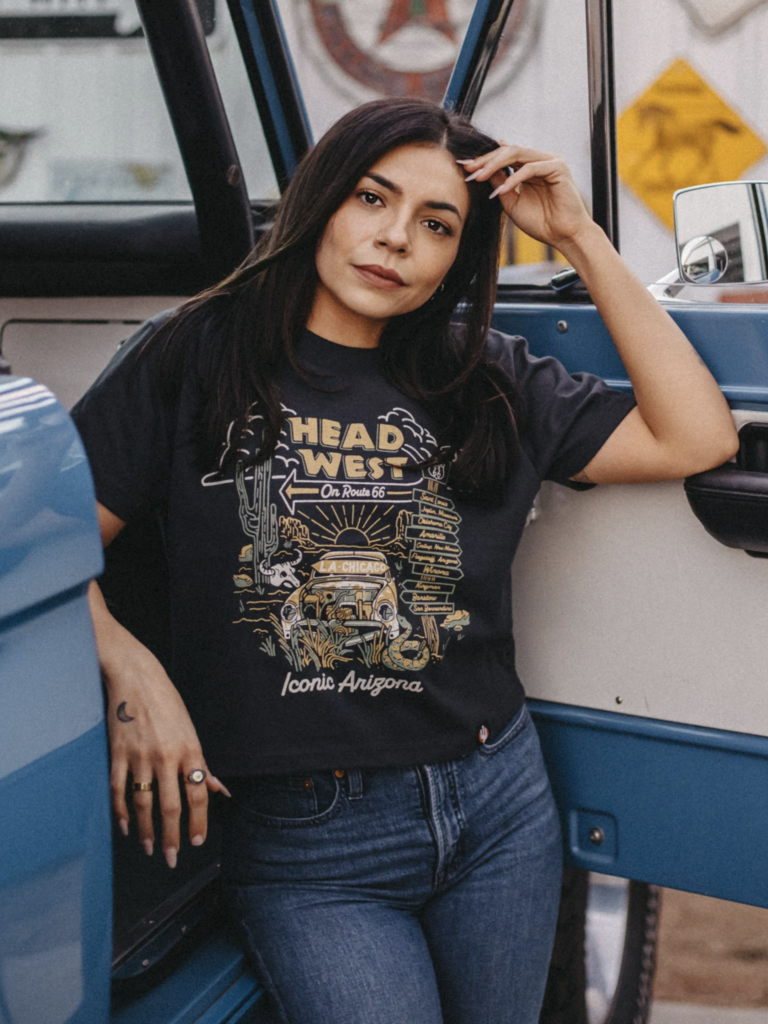 Head West Cropped T-Shirt