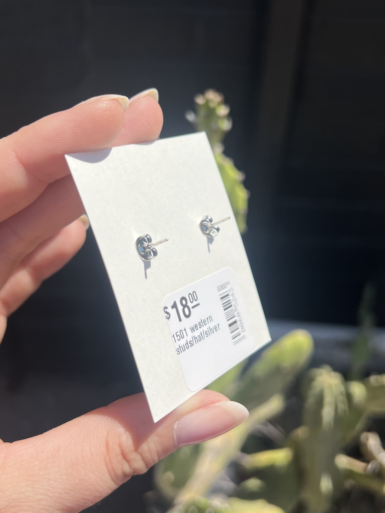 Silver Western Cowboy Hat Studs
