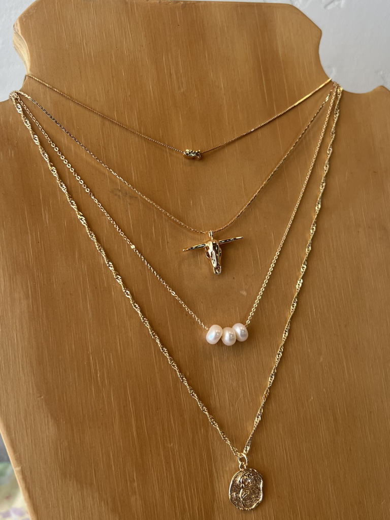 Vintage Rose Pendant Necklace