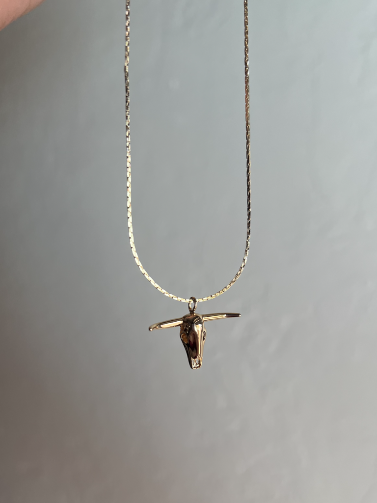 Longhorn Necklace - Gold