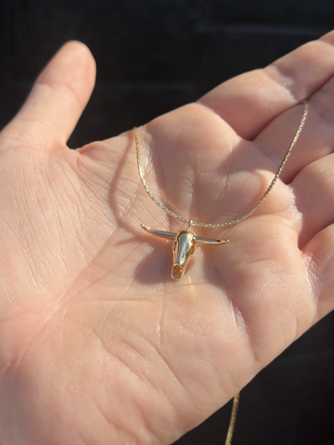 Longhorn Necklace - Gold