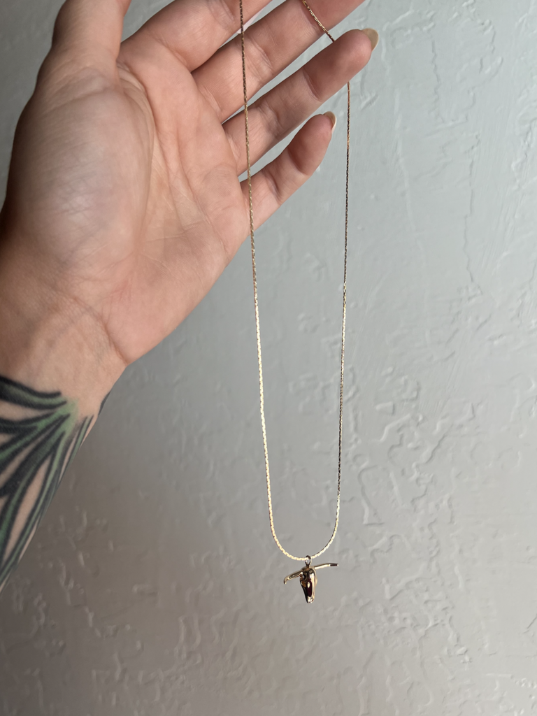 Longhorn Necklace - Gold