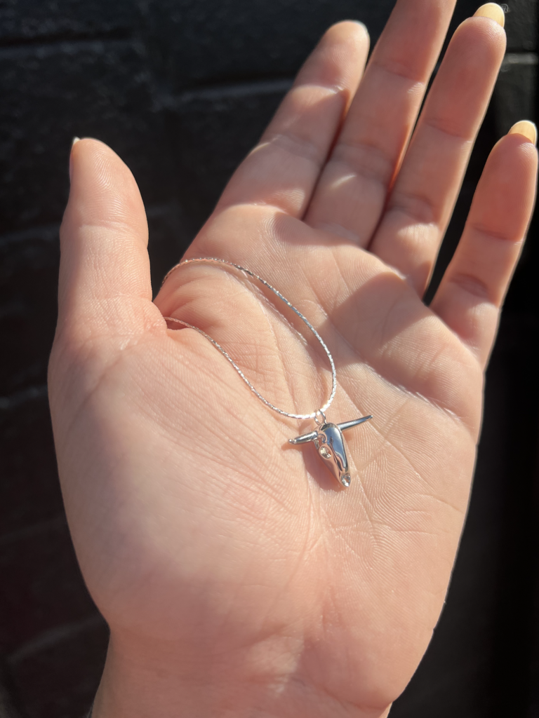 Longhorn Necklace - Silver